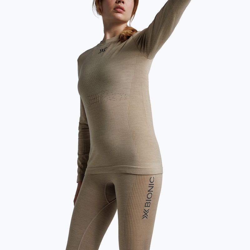 Maglia termica da donna X-Bionic Mightywool sand 7