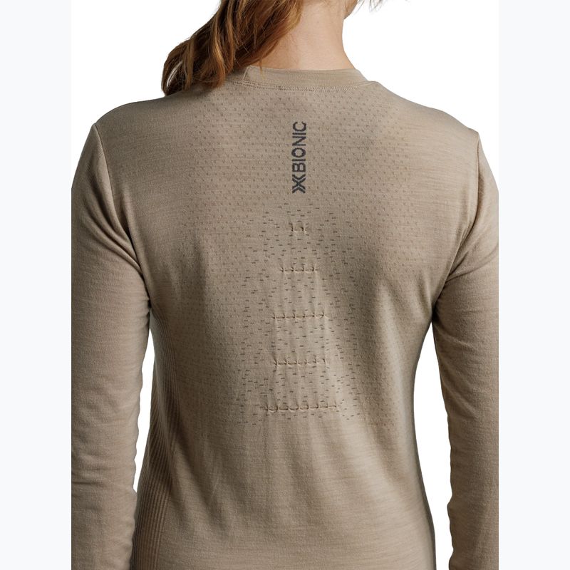 Maglia termica a maniche lunghe da donna  X-Bionic Mightywool sand 8