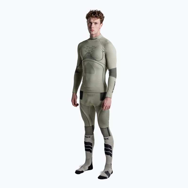 Felpa termica uomo X-Bionic Accumulator 4.0  tea grey/black 2
