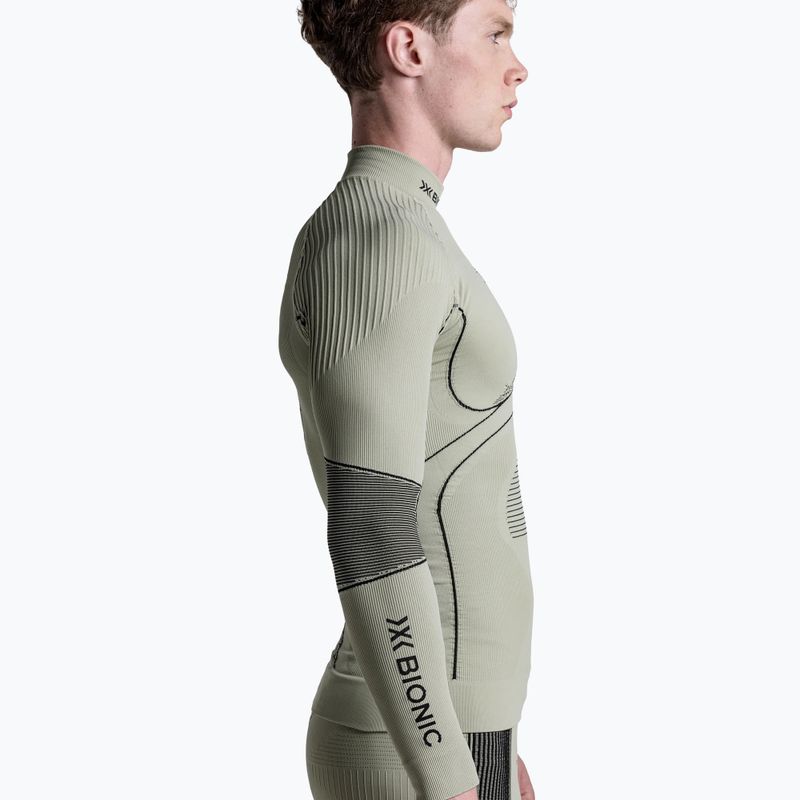 Felpa termica uomo X-Bionic Accumulator 4.0  tea grey/black 4