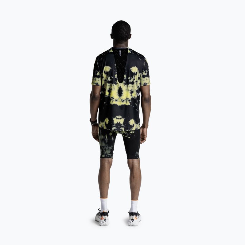 Maglia running uomo X-Bionic Corefusion Run tie dye electric energy 3