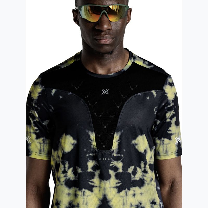 Maglia running uomo X-Bionic Corefusion Run tie dye electric energy 5