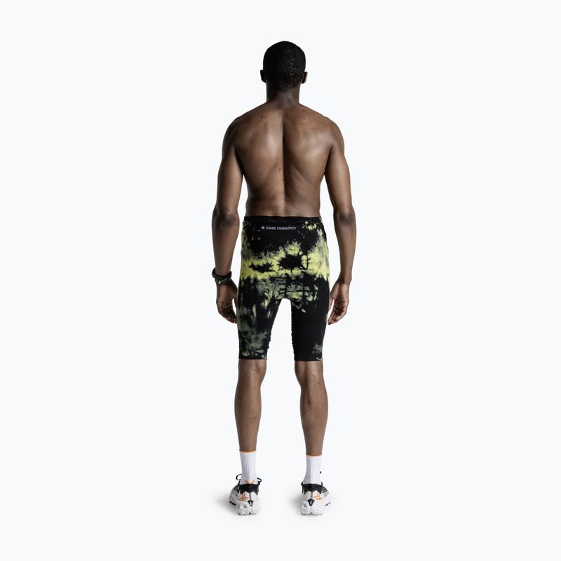 Pantaloncini da corsa uomo X-Bionic Efektor Tights tie dye electric energy 3