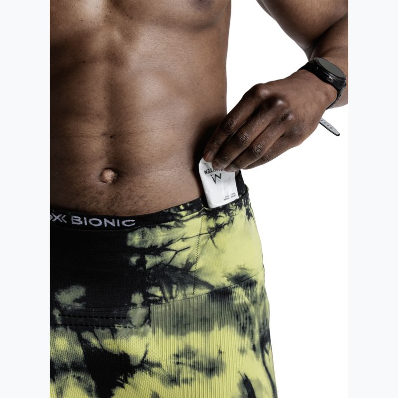 Pantaloncini da corsa uomo X-Bionic Efektor Tights tie dye electric energy 6