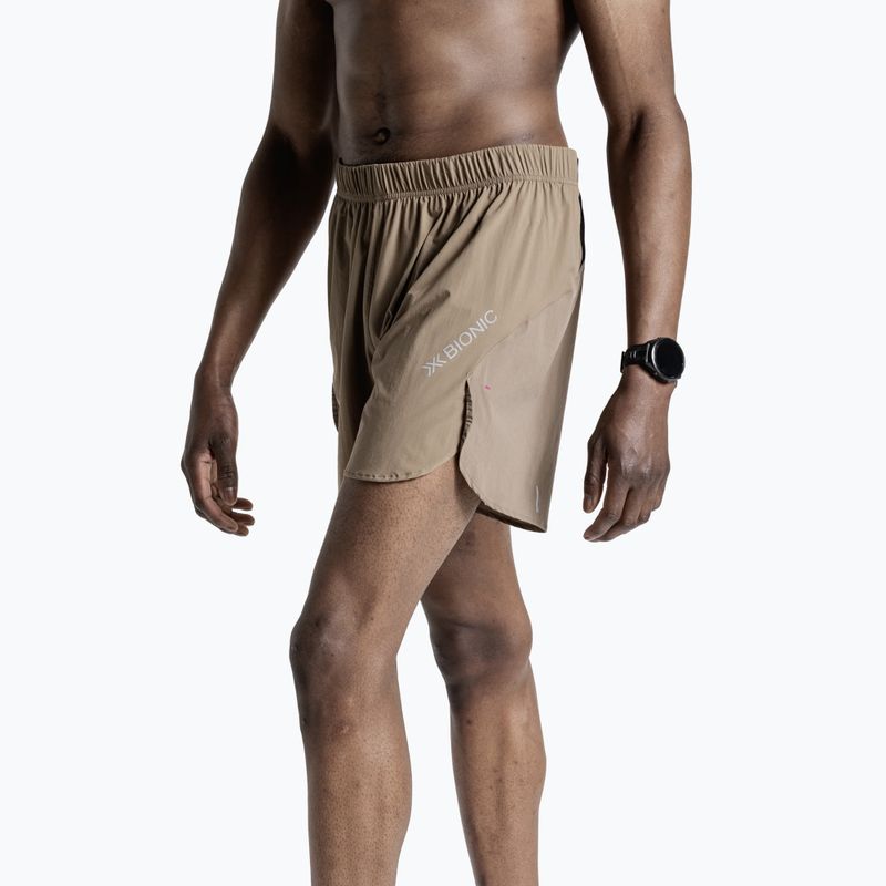 Pantaloncini da running uomo X-Bionic Corefusion Run Perform dark sand 4