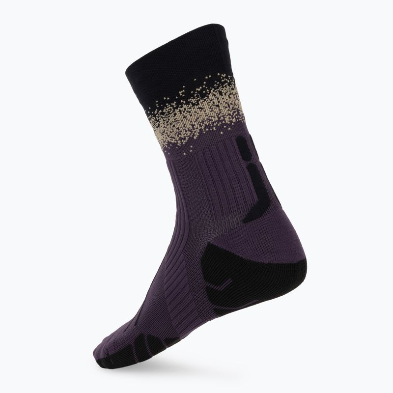 Calzini X-Socks Terraskin Perform Crew deep purple/x black/sand 2
