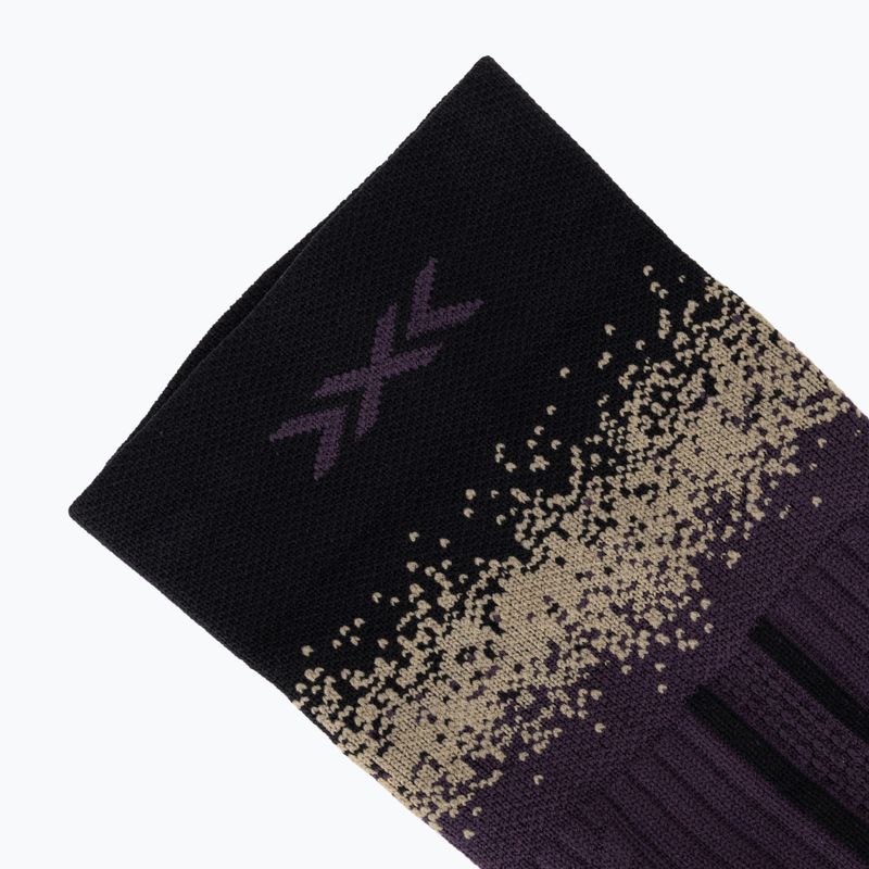 Calzini X-Socks Terraskin Perform Crew deep purple/x black/sand 3