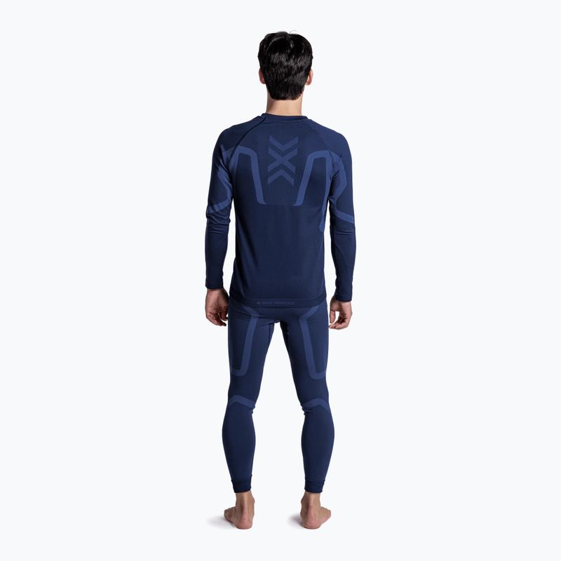 Felpa termica uomo X-Bionic X-Ential Baselayer LS marine 4