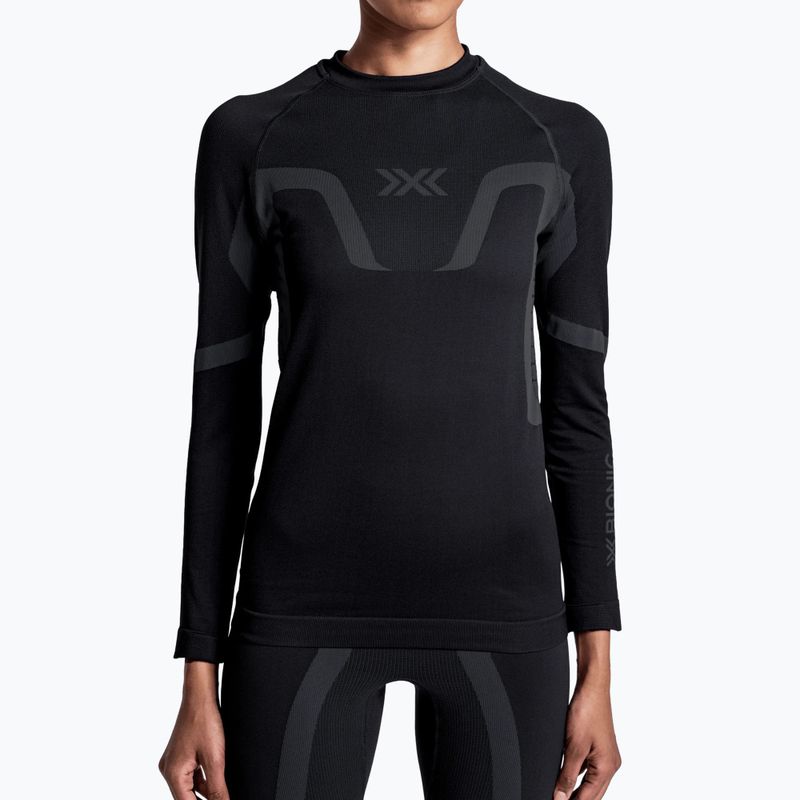 Felpa termica donna X-Bionic X-Ential Baselayer LS x black 3