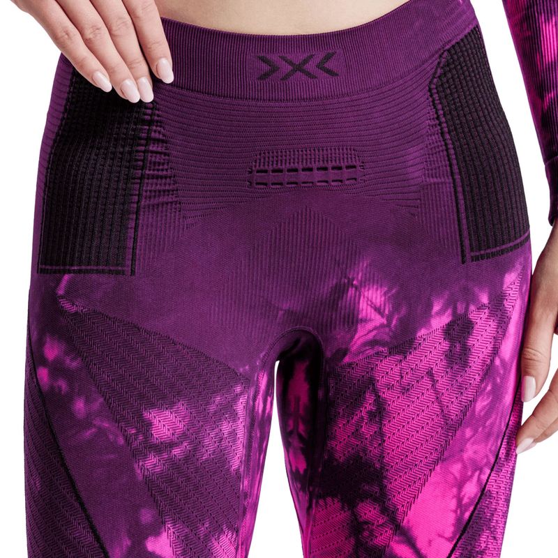 Pantaloni termici X-Bionic Energy Accumulator Wild tiedye x black/fluo pink 3