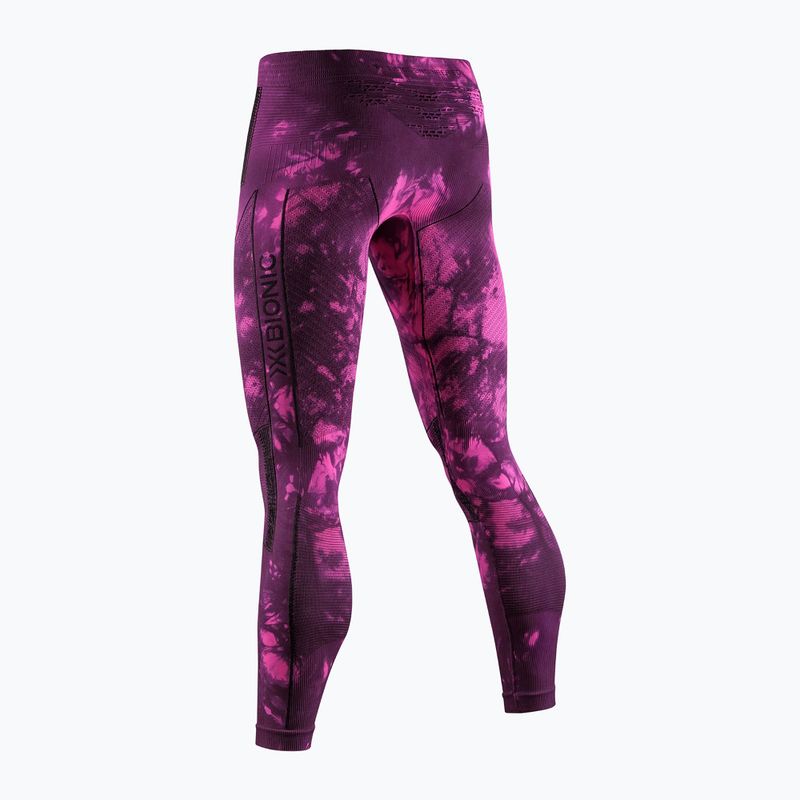 Pantaloni termici X-Bionic Energy Accumulator Wild tiedye x black/fluo pink 7