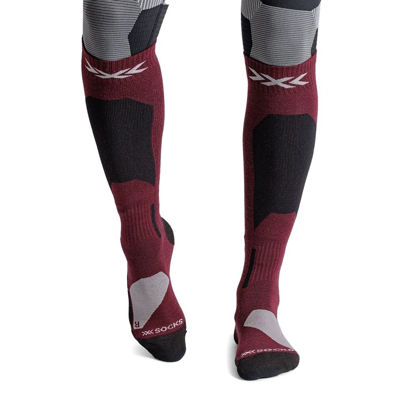 Calze da sci X-Socks Ski Discover Merino Otc oxide red 2