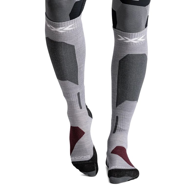 Calze da sci X-Socks Ski Discover Merino Otc silver grey 2
