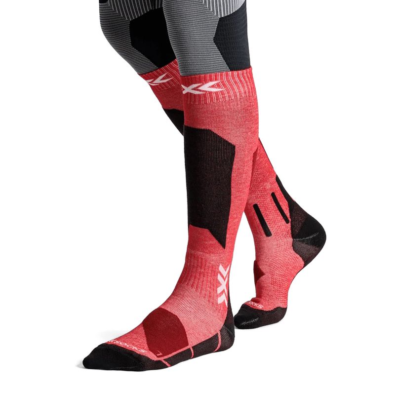 Calze da sci X-Socks Ski Discover Otc hot red 4