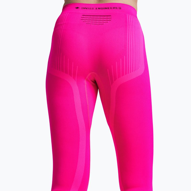 Pantaloni termici da donna X-Bionic Invent Graphics fluo pink/x white 5