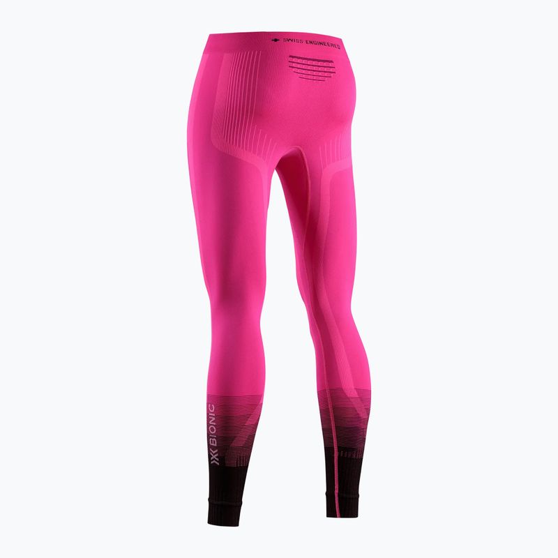 Pantaloni termici da donna X-Bionic Invent Graphics fluo pink/x white 9