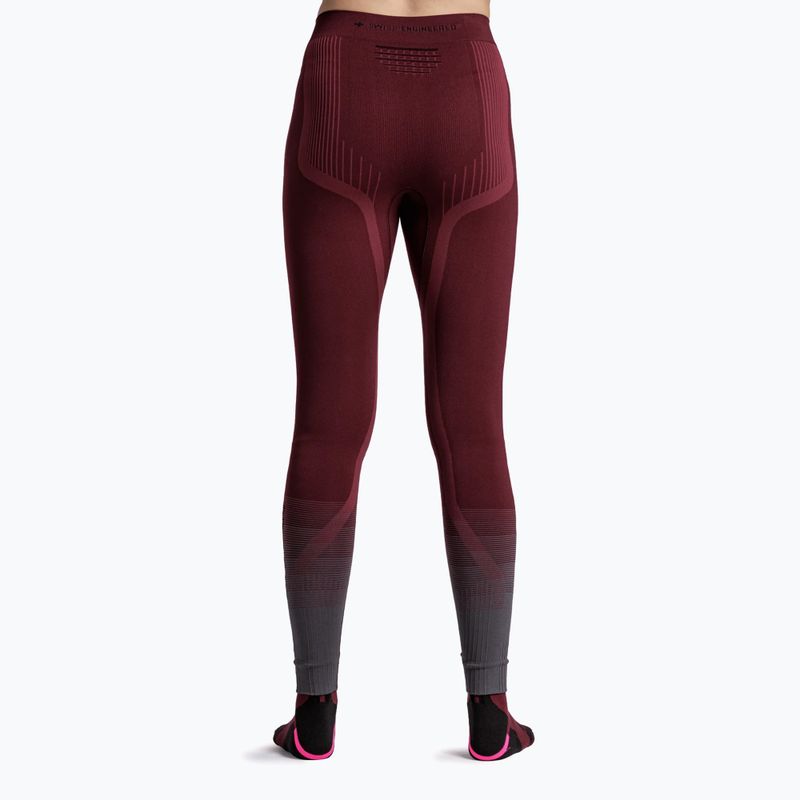 Pantaloni termici da donna X-Bionic Invent Graphics oxide red/x black 2