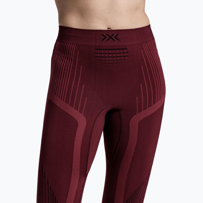 Pantaloni termici da donna X-Bionic Invent Graphics oxide red/x black 5