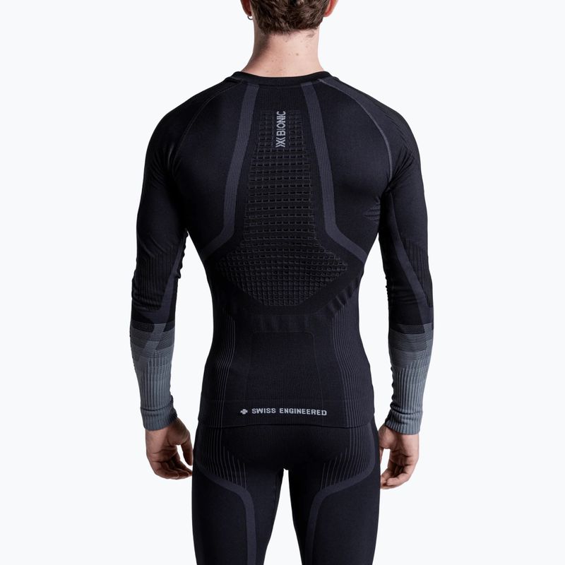 Felpa termica uomo X-Bionic Invent Graphics LS x black/dark grey 3