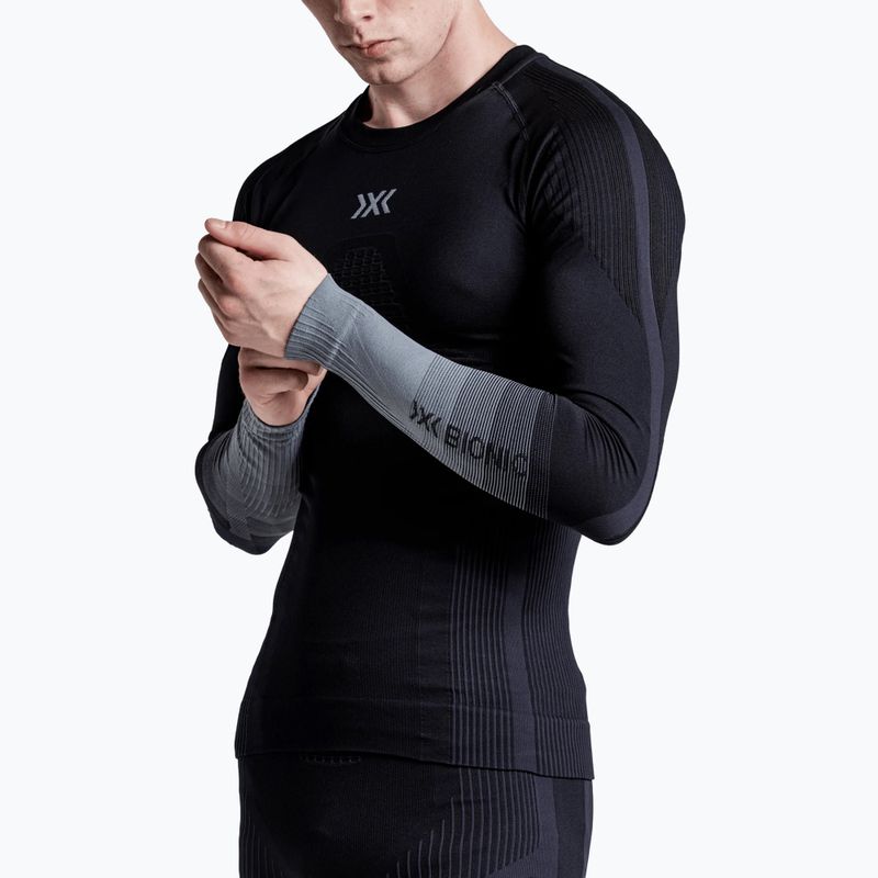 Felpa termica uomo X-Bionic Invent Graphics LS x black/dark grey 5