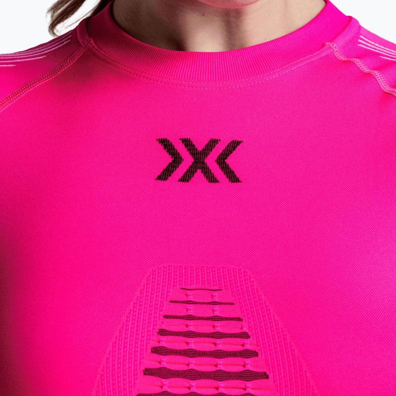 Felpa termica donna X-Bionic Invent Graphics LS fluo pink/x white 7