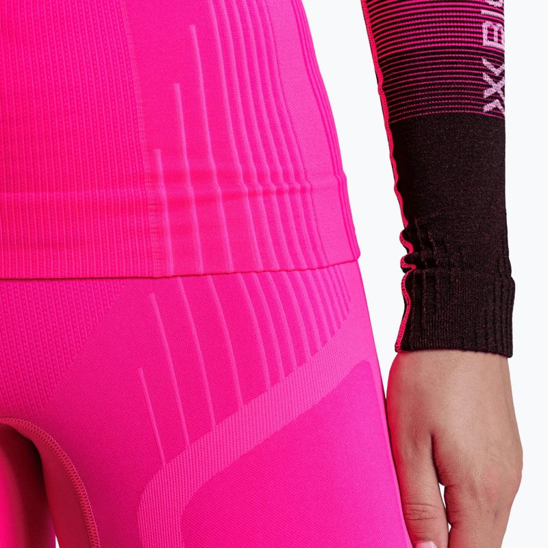 Felpa termica donna X-Bionic Invent Graphics LS fluo pink/x white 10