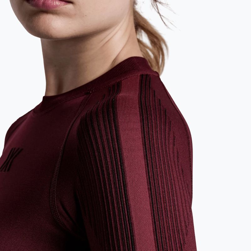 Felpa termica donna X-Bionic Invent Graphics LS oxide red/x black 7