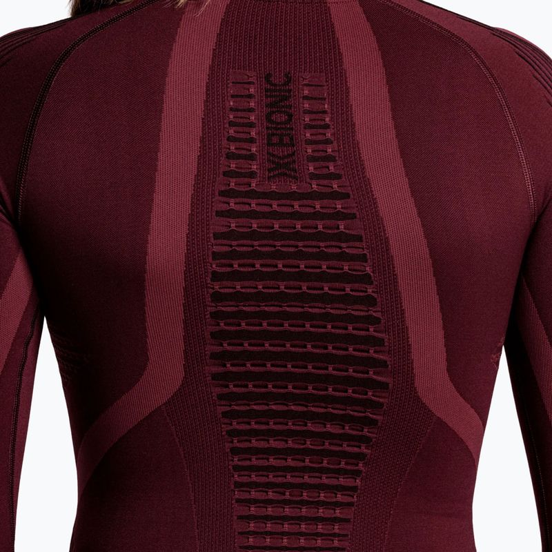 Felpa termica donna X-Bionic Invent Graphics LS oxide red/x black 8