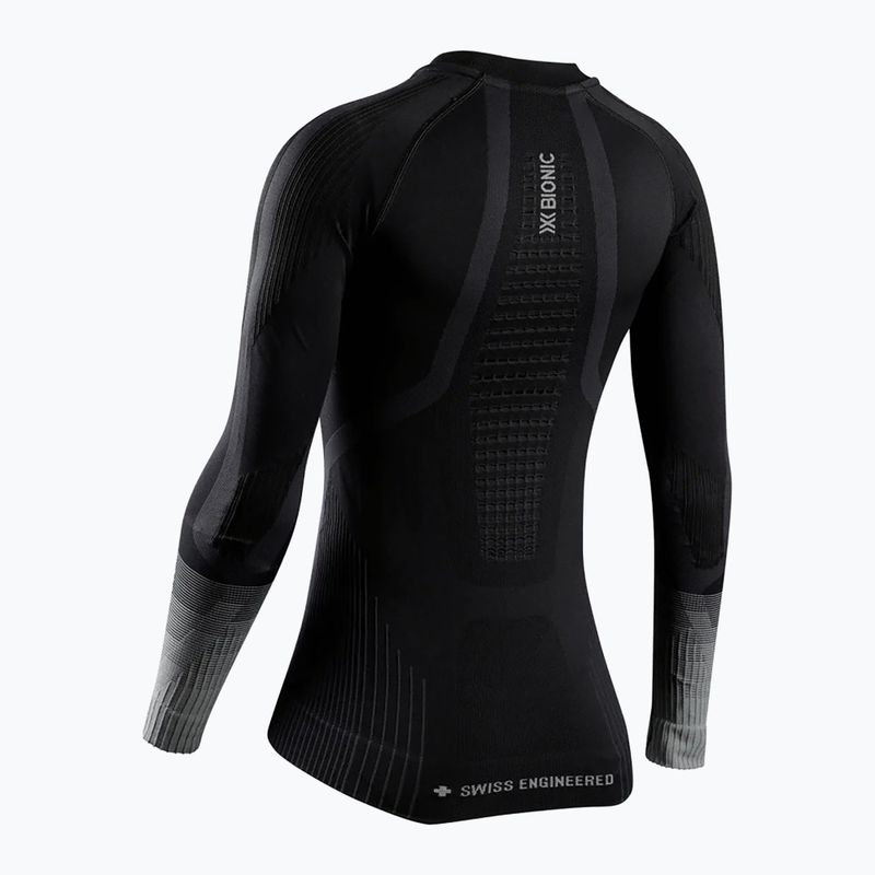 Felpa termica donna X-Bionic Invent Graphics LS x black/dark grey 2