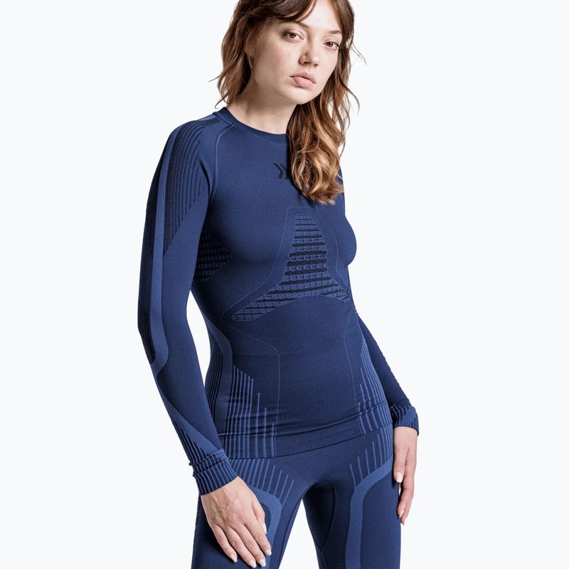 Felpa termica donna X-Bionic Invent marine