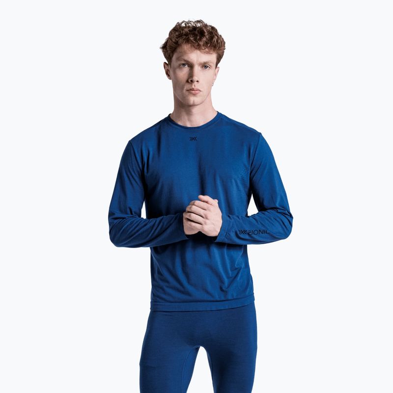 Felpa termica uomo X-Bionic Mightywool Light Shirt neo navy 5