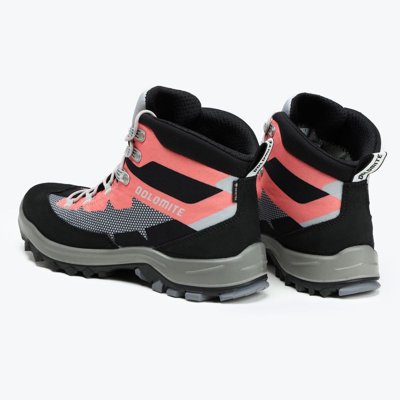 Scarponi da trekking per bambini Dolomite Steinbock WT GTX grigio/rosso corallo 3