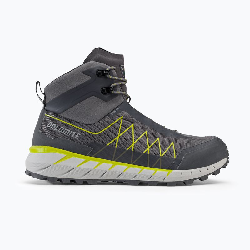 Scarponi da trekking Dolomite da uomo Croda Nera Hi GTX grigio canna di fucile/verde lime 2