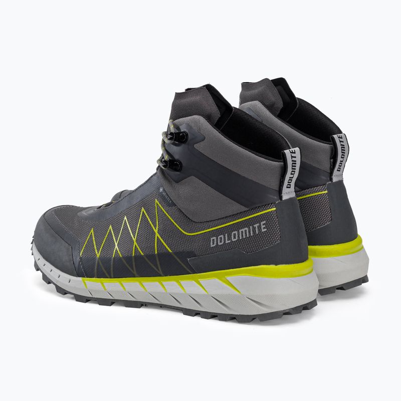 Scarponi da trekking Dolomite da uomo Croda Nera Hi GTX grigio canna di fucile/verde lime 3