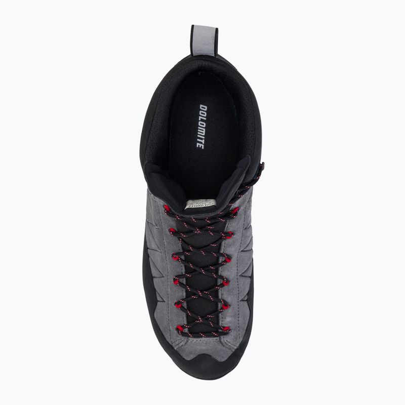 Scarponi da arrampicata Dolomite Crodarossa High GTX da uomo grigio canna di fucile/rosso fuoco 6