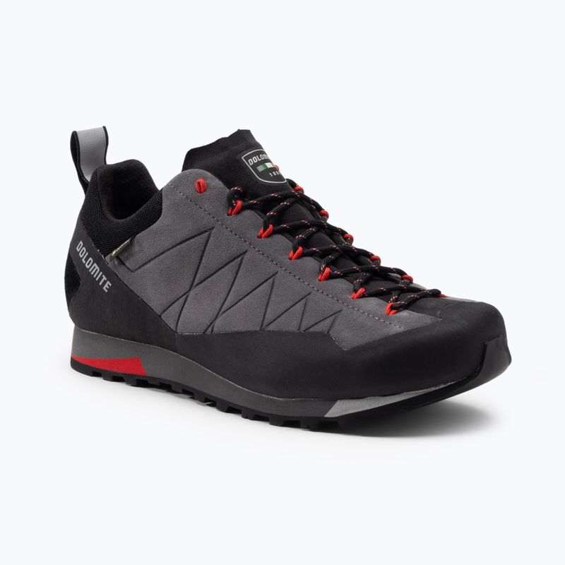 Scarponi da arrampicata Dolomite Crodarossa Low GTX da uomo grigio canna di fucile/rosso fuoco