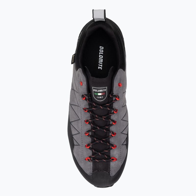 Scarponi da arrampicata Dolomite Crodarossa Low GTX da uomo grigio canna di fucile/rosso fuoco 6