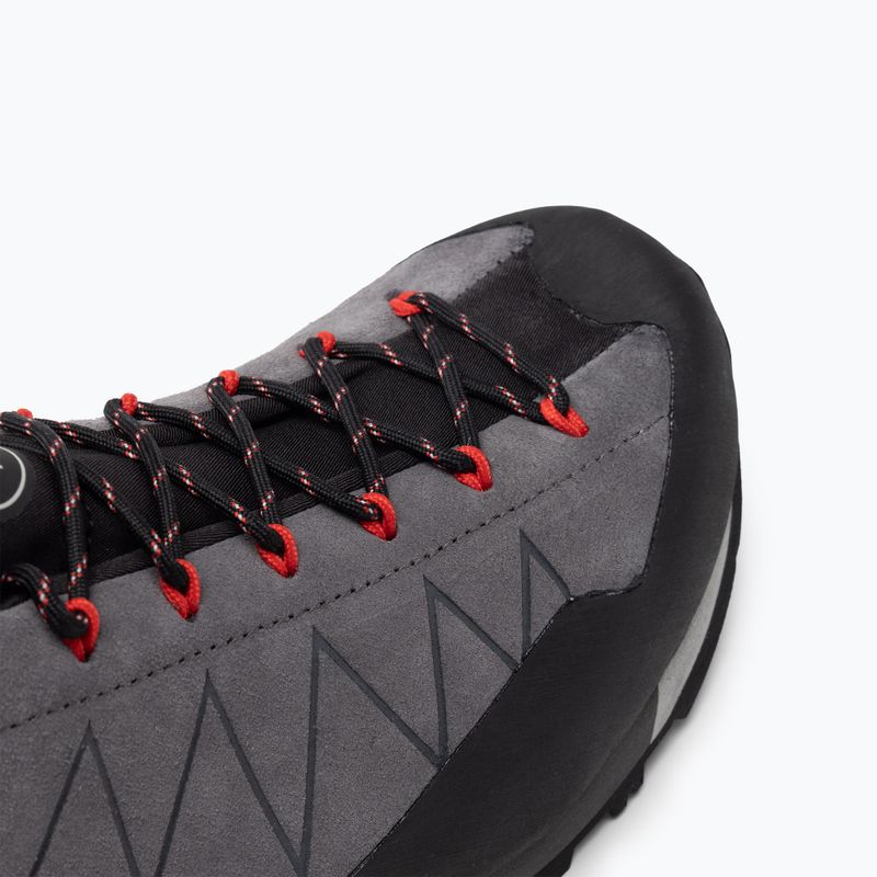 Scarponi da arrampicata Dolomite Crodarossa Low GTX da uomo grigio canna di fucile/rosso fuoco 7