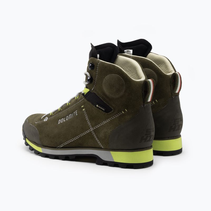 Scarponi da trekking da uomo Dolomite 54 Hike Evo GTX verde fango/verde 3