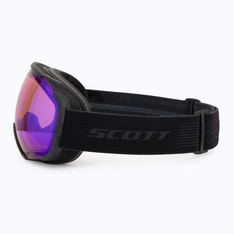 Maschera da sci SCOTT Faze II mineral black/amp illuminator blue chrome 4