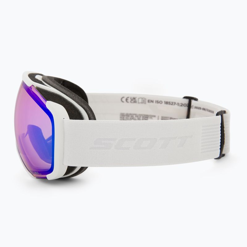 Maschera da sci SCOTT Faze II mineral white/amp illuminator blue chrome 4