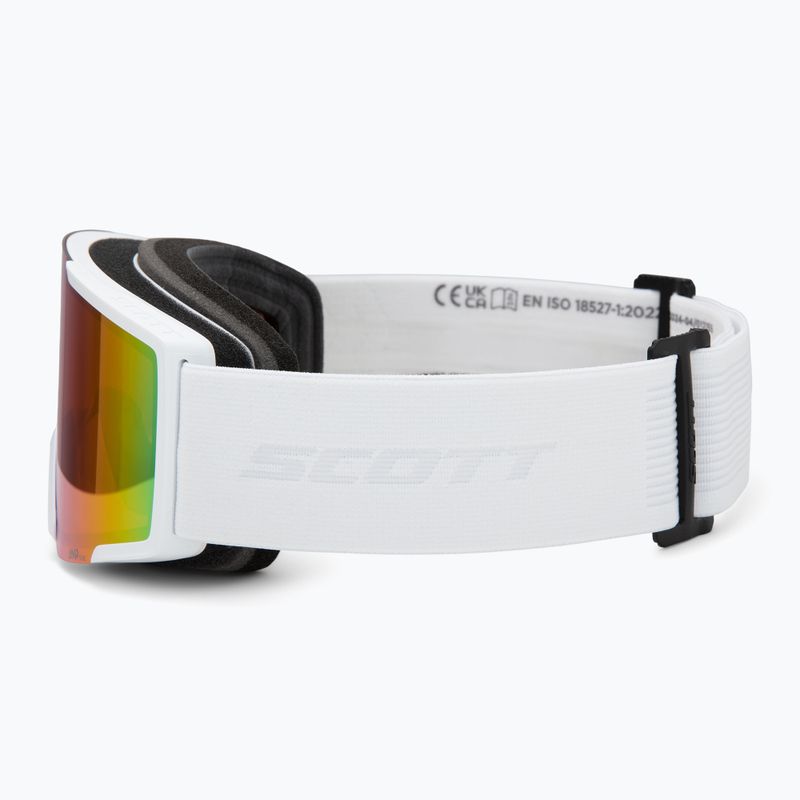 Maschera da sci SCOTT Shield mineral white/amp teal chrome 4