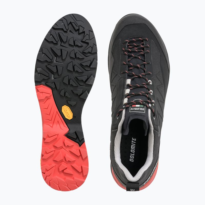 Scarpa da avvicinamento Dolomite Crodarossa Tech GTX da uomo, nero/rosso fuoco 13