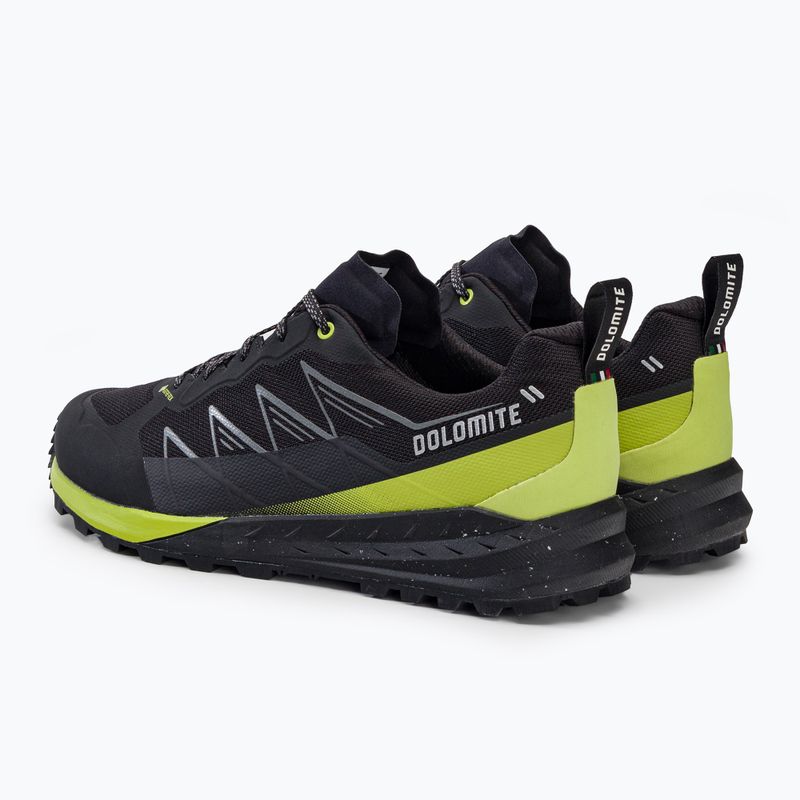 Scarponi da trekking Dolomite da uomo Croda Nera Tech GTX nero/verde lime 3