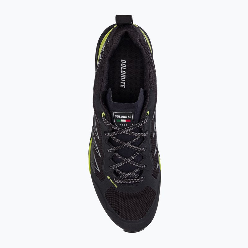 Scarponi da trekking Dolomite da uomo Croda Nera Tech GTX nero/verde lime 6