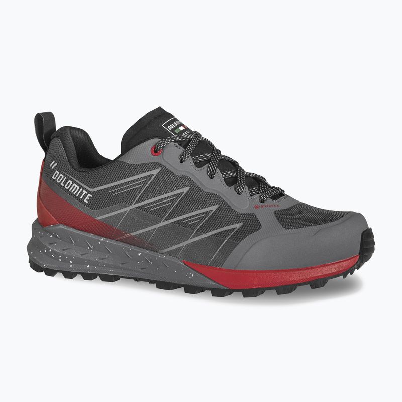 Scarponi da trekking Dolomite da uomo Croda Nera Tech GTX grigio antracite/rosso fuoco 10