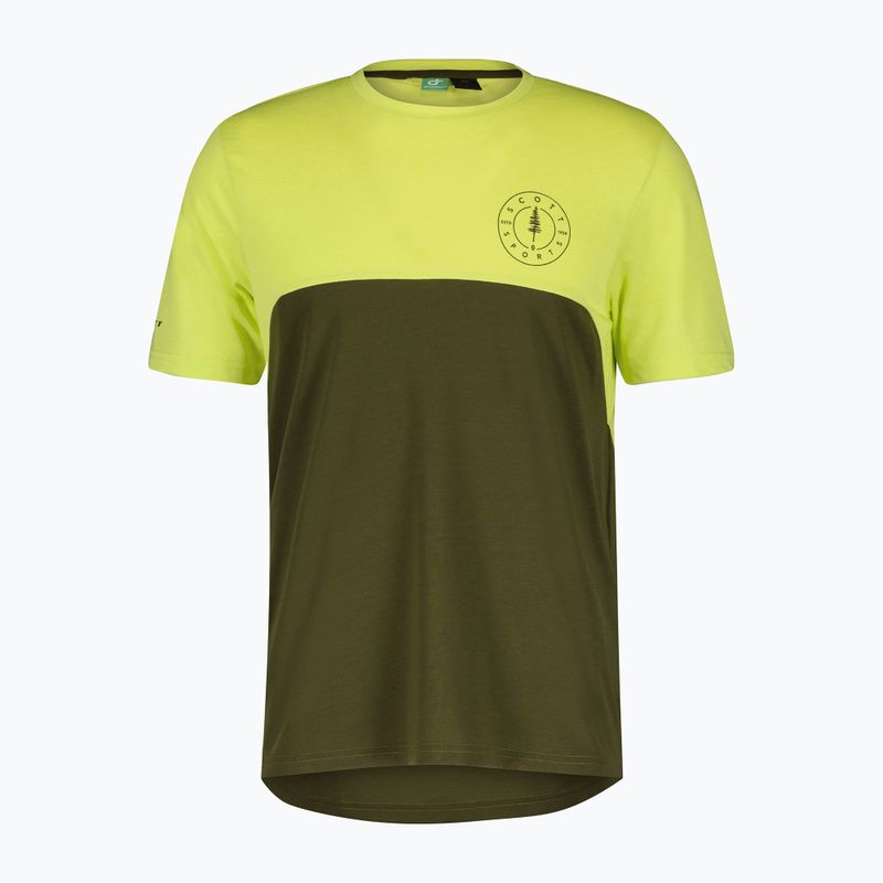 SCOTT Trail Flow DRI maglia da bici da uomo btter yellow/fir green