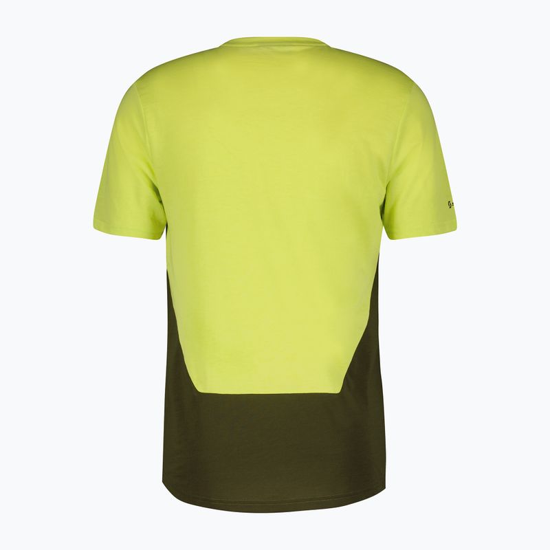 SCOTT Trail Flow DRI maglia da bici da uomo btter yellow/fir green 2