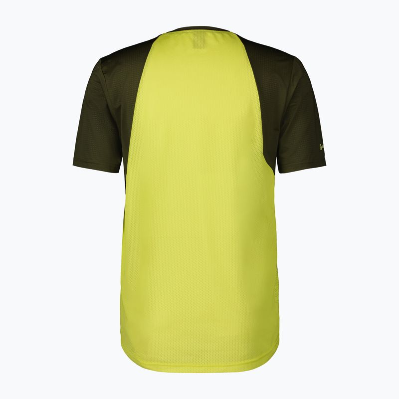 Maglia da ciclismo SCOTT Trail Vertic giallo amaro/verde abete per uomo 2