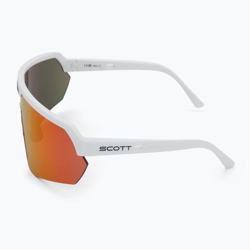 Occhiali da sole SCOTT Sport Shield bianco opaco/rosso cromato 4